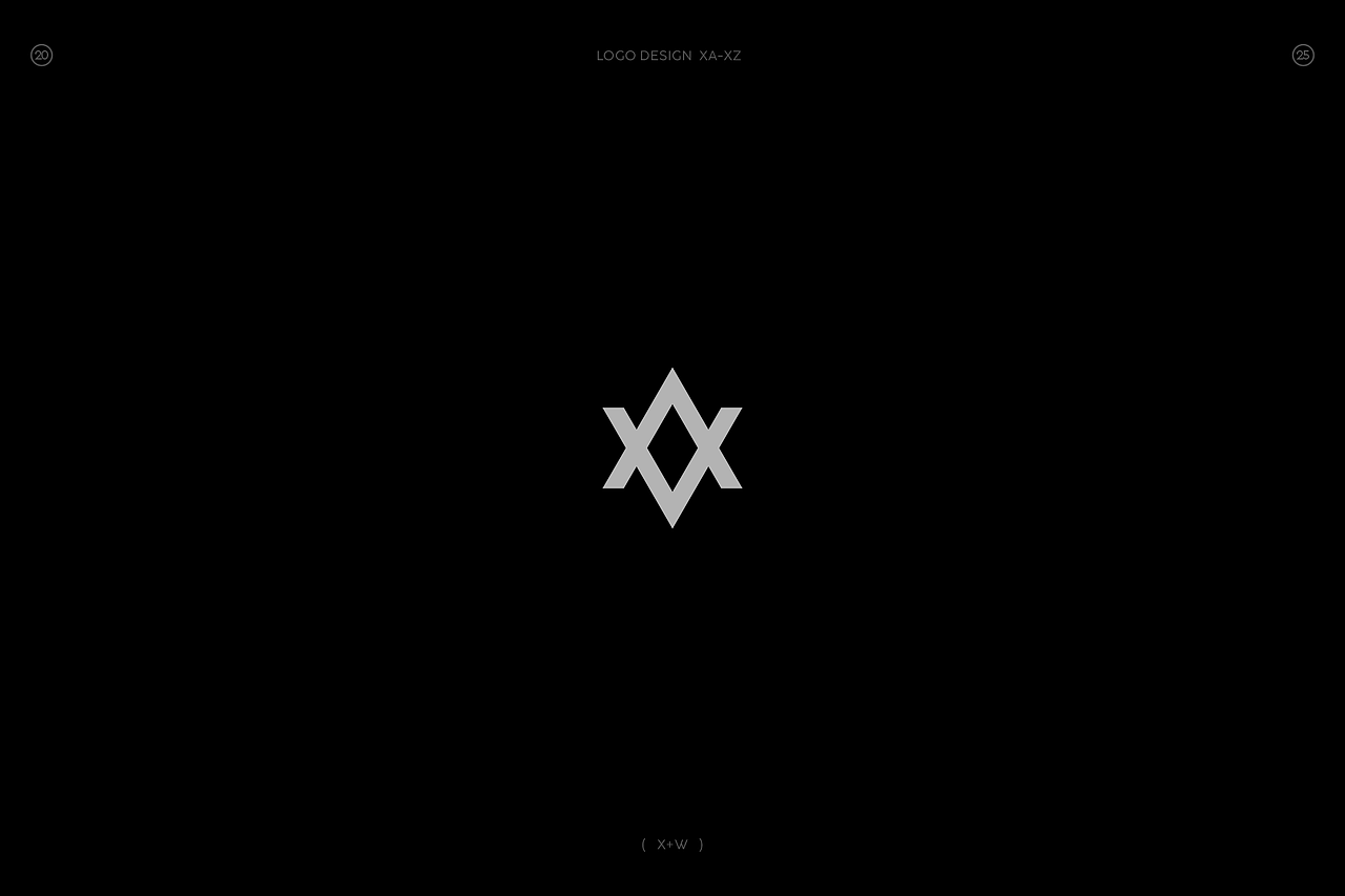 极简字母组合图形logo(X篇)