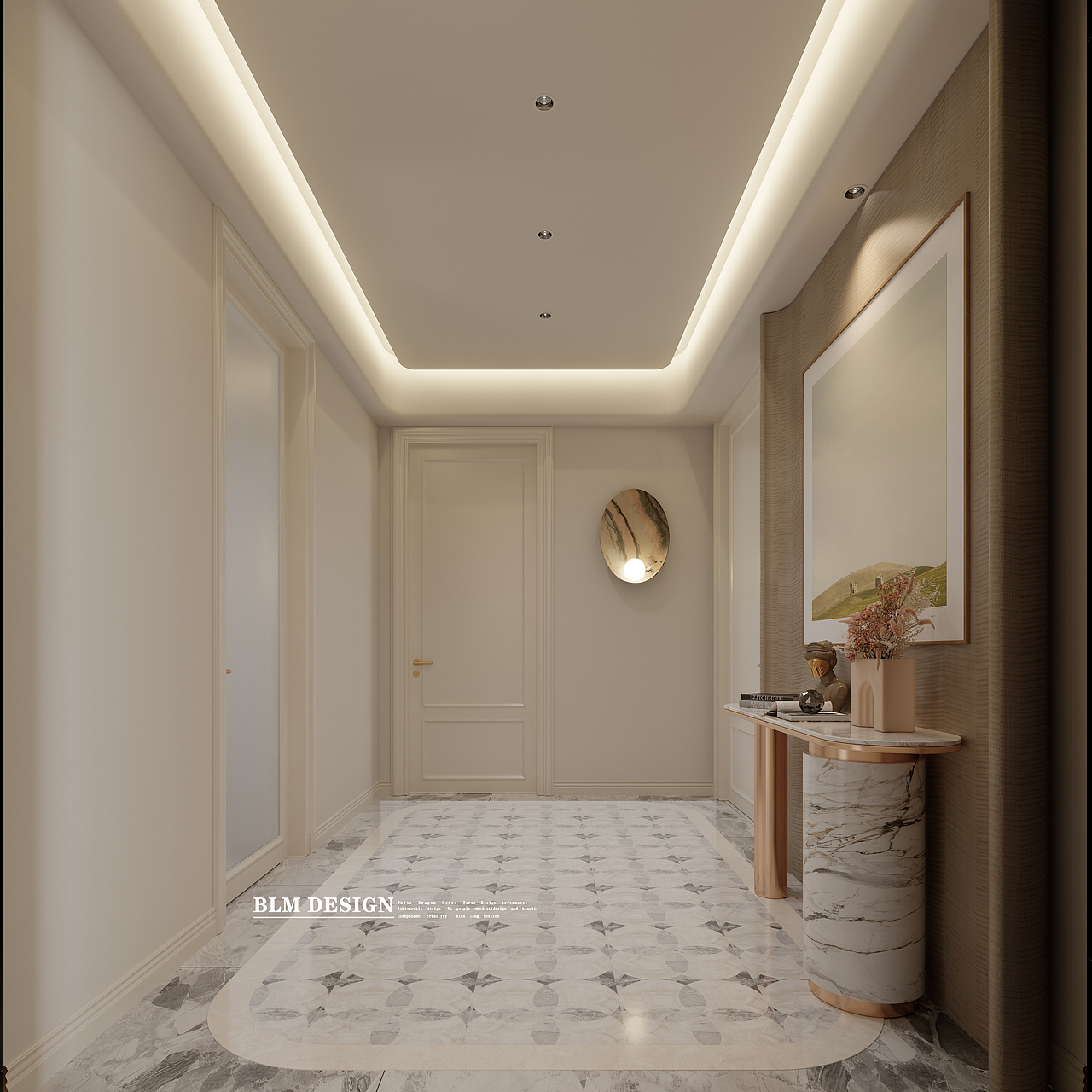 现代轻奢风-白龙马效果图