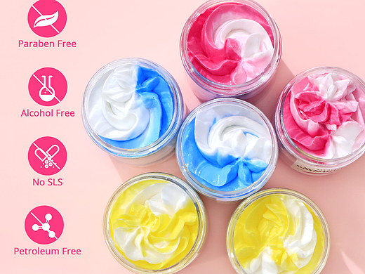 拉花身体黄油展示盒