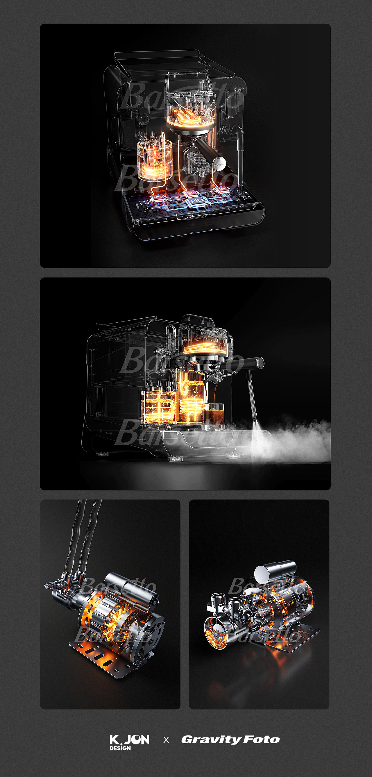产品详情页丨K.JON × 百胜图咖啡机