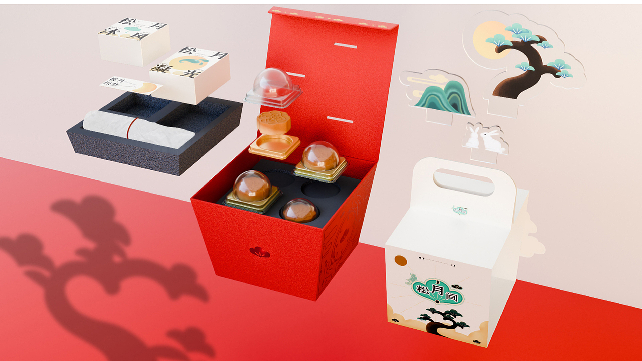 一厘《松月间》中秋礼盒（图ZMzk3OTc1Mjgw） - 包装 - 站酷设计师一厘文化传媒原创素材 - 站酷ZCOOL