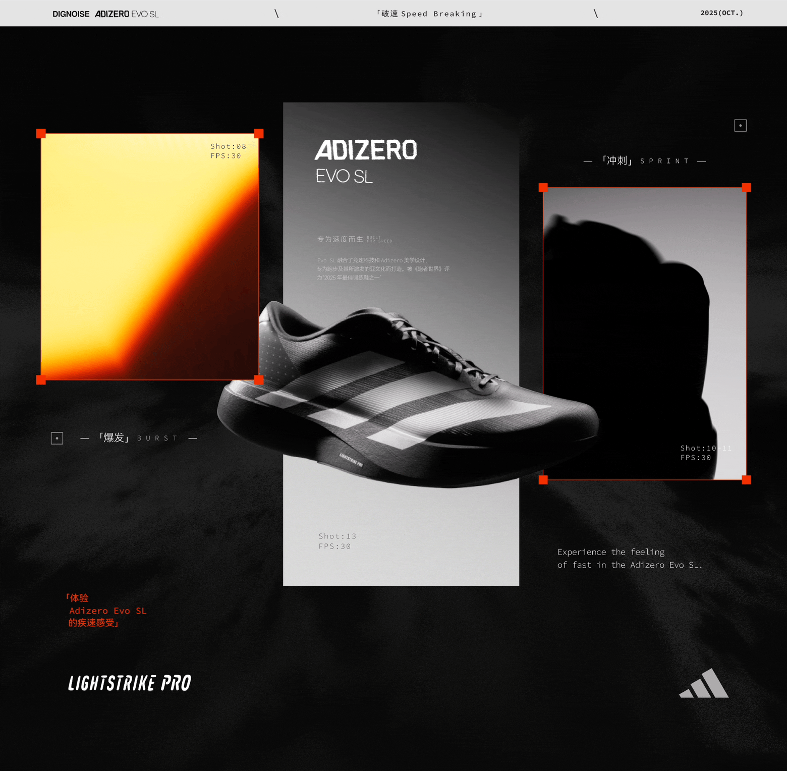 Adizero EVO SL 「破速」（图ZMzk3OTc3MTY4） - 产品 - 站酷设计师DIGNOISE底噪原创素材 - 站酷ZCOOL