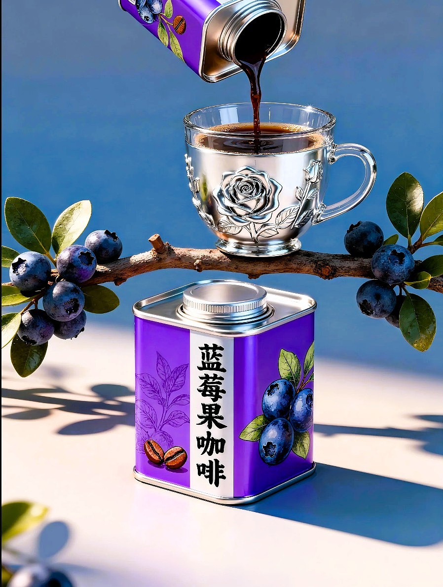 蓝莓果咖啡