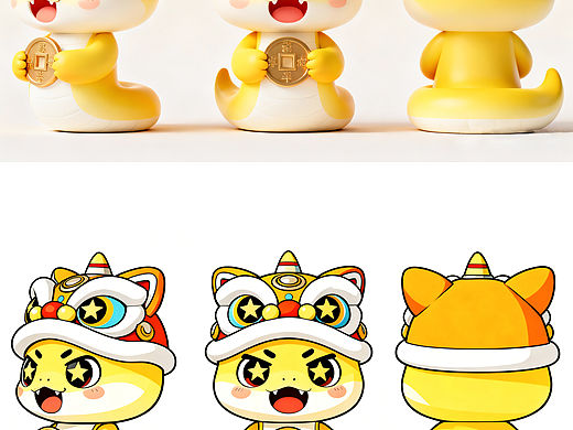 蛇年‖卡通小蛇IP形象设计，抱着一枚金币!（个人主页-ZNzI2ODQyMDQ=） - IP形象 - 站酷设计师清屿IP形象设计原创素材 - 站酷ZCOOL