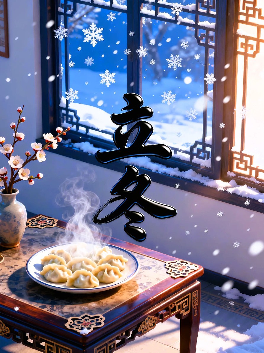 既梦AI设计 立冬节气海报/AIGC设计/平面海报/（图ZMzk3OTgyNzI0） - 海报 - 站酷设计师风中的玫瑰耶原创素材 - 站酷ZCOOL