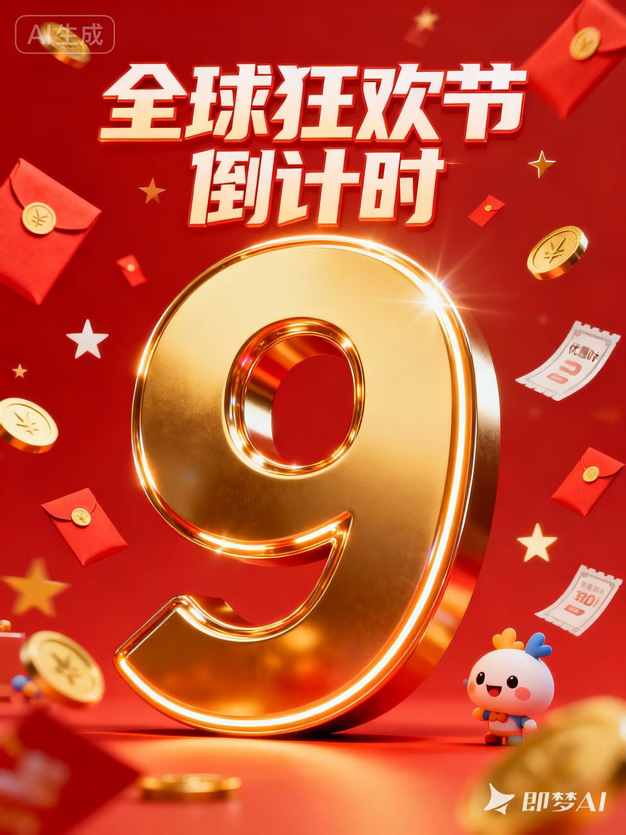 双十一（AI海报）（图ZMzk3OTgzMTg4） - 其他 - 站酷设计师宝珀儿原创素材 - 站酷ZCOOL