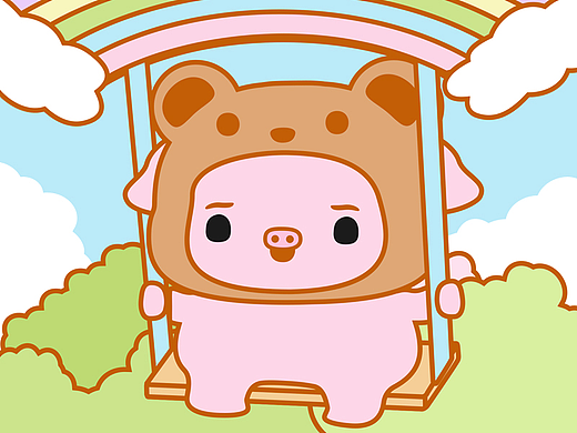 奶桃猪节日篇表情包