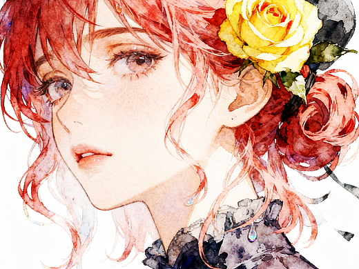 红头发女孩儿～（个人主页-ZNzI2ODQ3MTY=） - 艺术插画 - 站酷设计师BLC果子原创素材 - 站酷ZCOOL