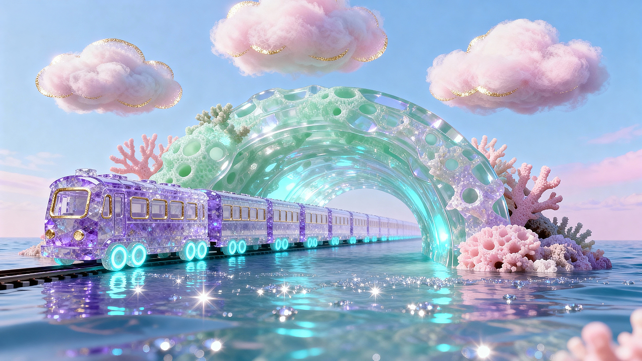 《仙鹤的梦幻颠倒城市》(图ZMzk3OTg2ODQ4) - AI作品 - 站酷设计师轩大拾羊原创素材 - 站酷ZCOOL