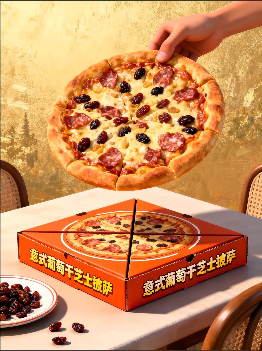 意式葡萄干芝士披萨