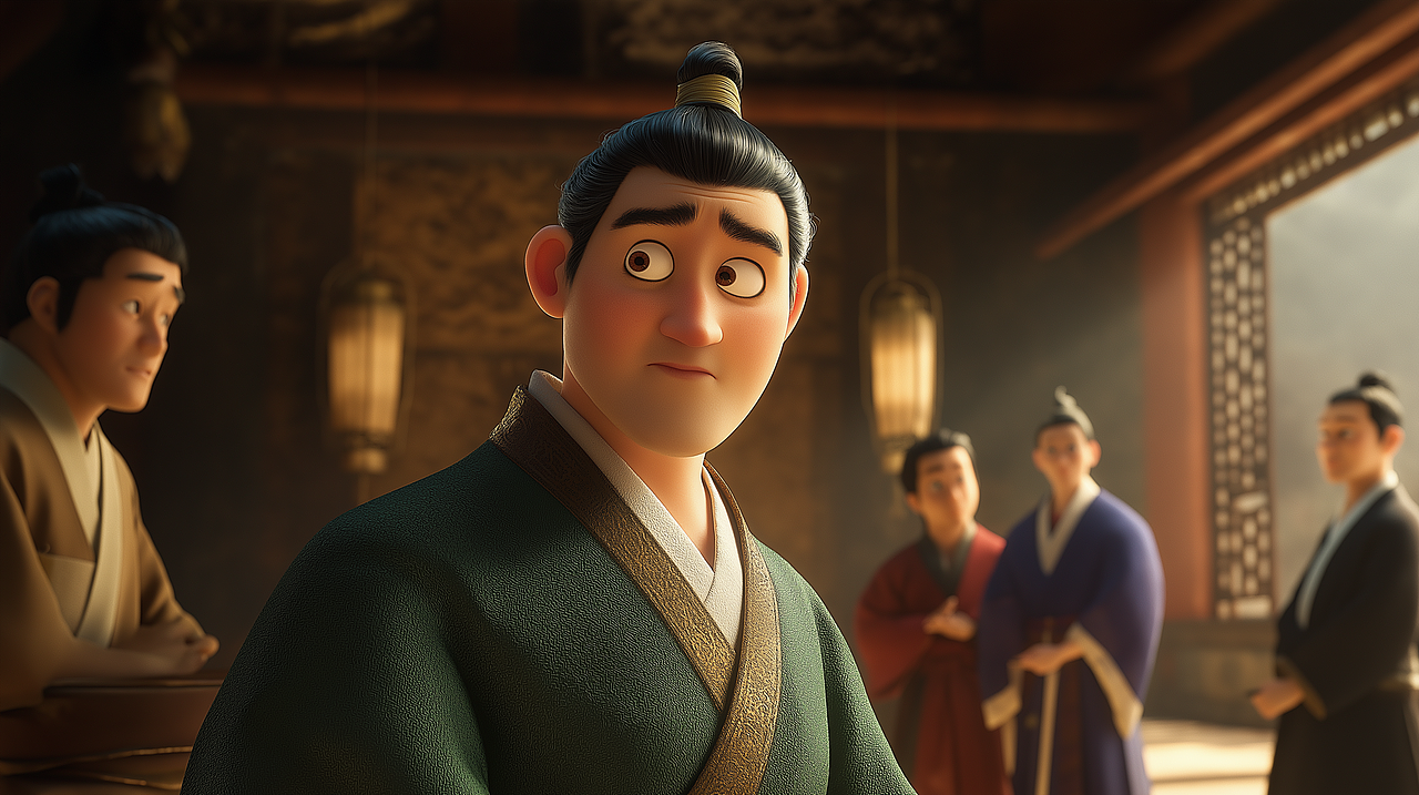 AI國學(xué)短片 | 成語故事魚目混珠（圖ZMzk3OTkwOTcy） - AI作品 - 站酷設(shè)計(jì)師RobertZhao原創(chuàng)素材 - 站酷ZCOOL