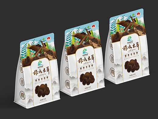 木耳食品袋装包装设计
