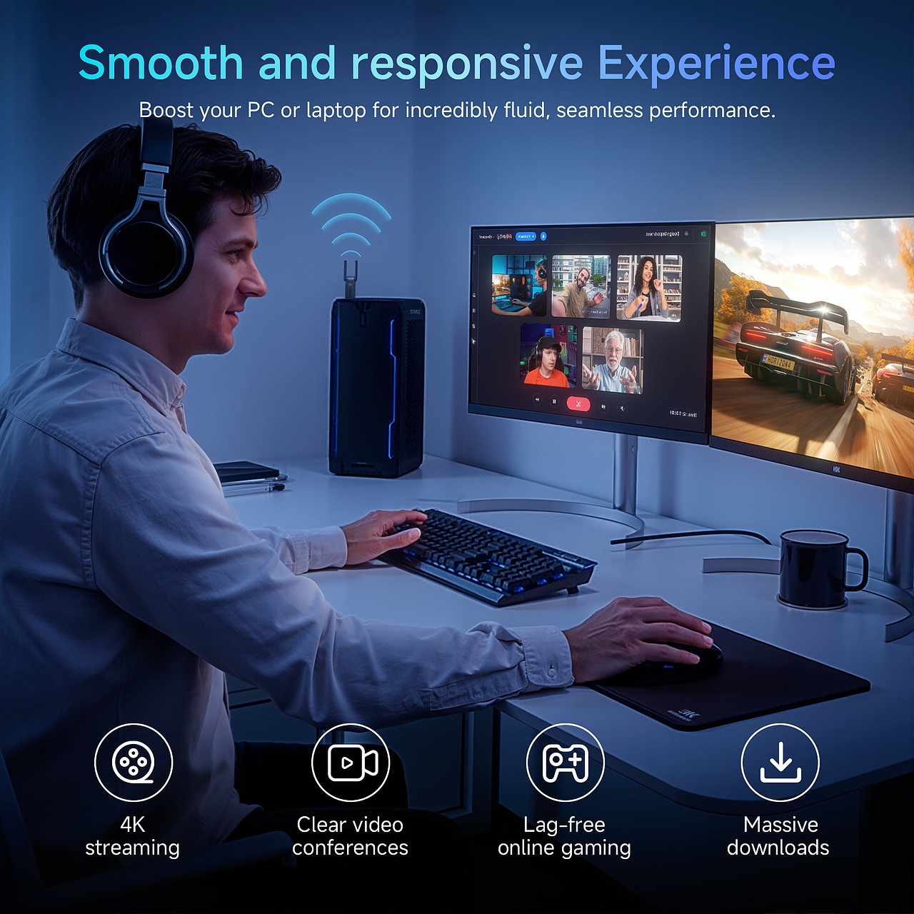 亚马逊 WIFI 无线网卡 主图设计（图ZMzk3OTkyODEy） - 电商 - 站酷设计师在下曹溪狗原创素材 - 站酷ZCOOL