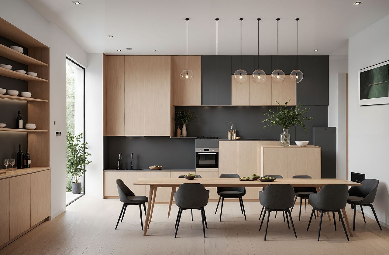 这套餐厨设计美到失语！黑白配YYDS，质感直击心脏（图ZMzk3OTk1OTky） - 建筑/空间 - 站酷设计师3d设计洲原创素材 - 站酷ZCOOL