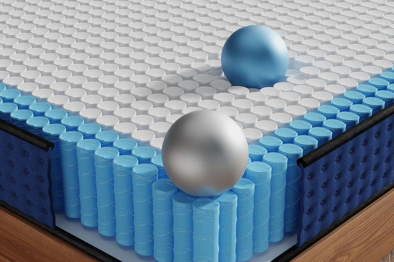 亚马逊床垫建模渲染,3d实拍+合成