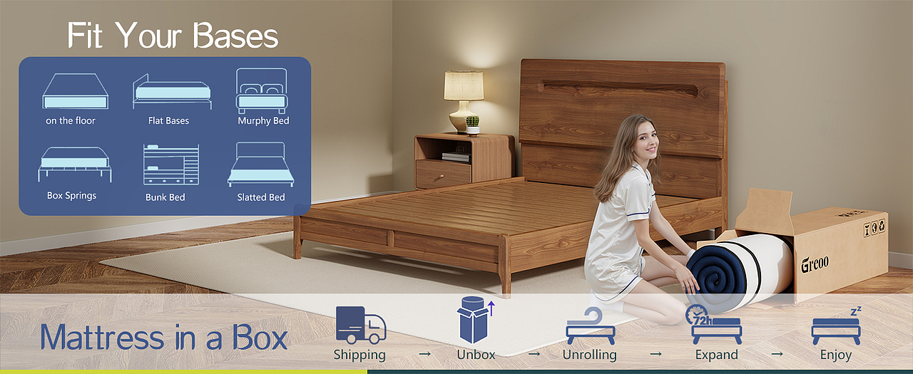 亚马逊床垫建模渲染,3d实拍+合成