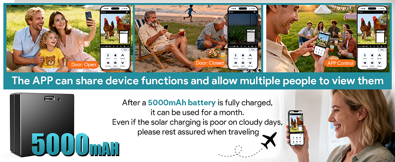 鸡舍门带摄像头,app