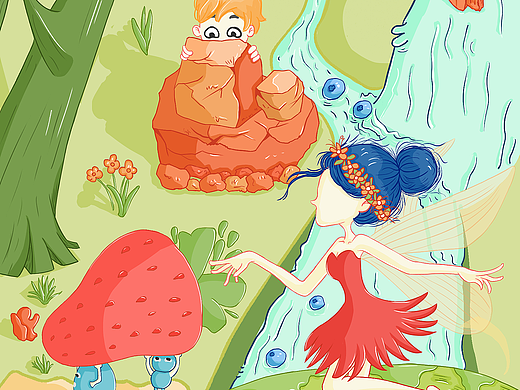 精灵施法的瞬间