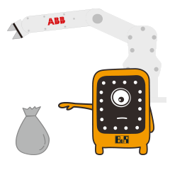 Synchronization between the visual camera and the robot