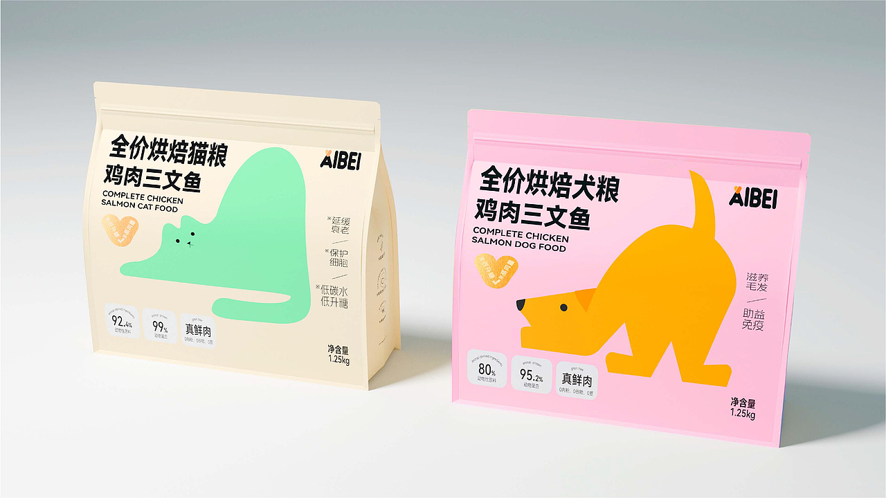 爱倍 宠物粮烘焙系列包装设计（图ZMzk4MDE2MTQw） - 品牌 - 站酷设计师CoreX可瑞可思原创素材 - 站酷ZCOOL