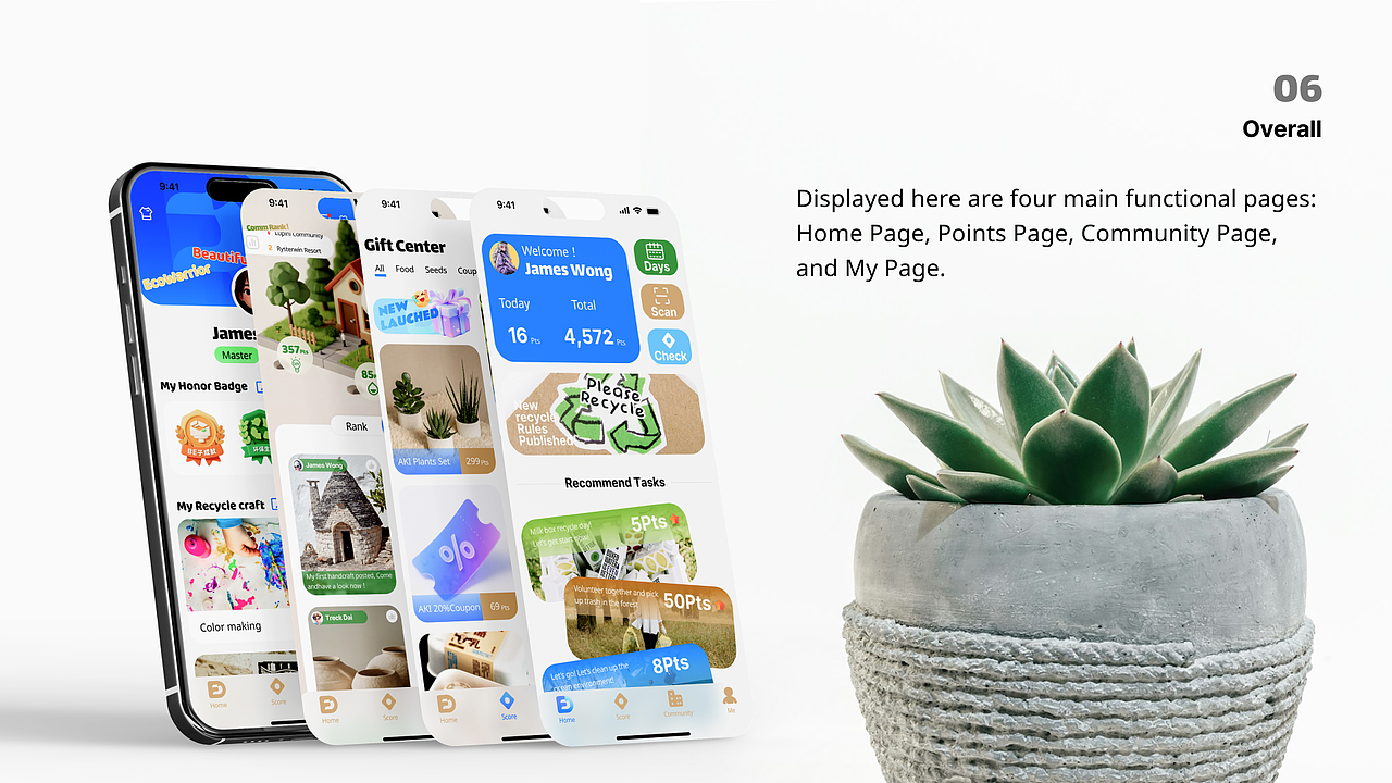四大功能【主页、积分、社区、我的】