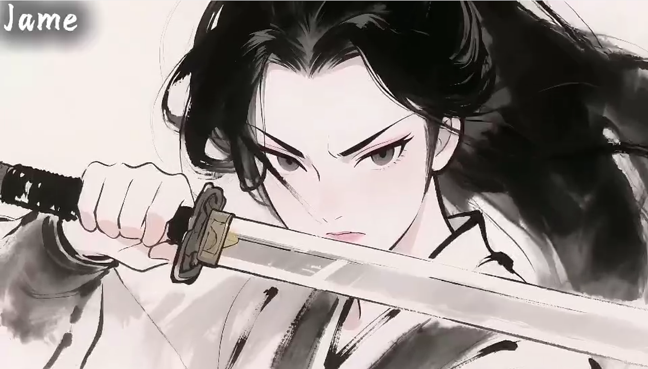 水墨动画《武姬》AI短片