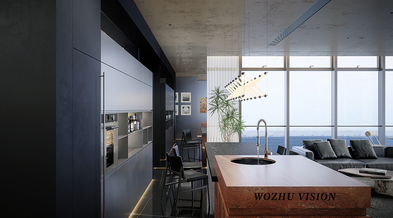 现代风格-效果表现（图ZMzk4MDE3NjYw） - 家装设计 - 站酷设计师沃筑视觉原创素材 - 站酷ZCOOL