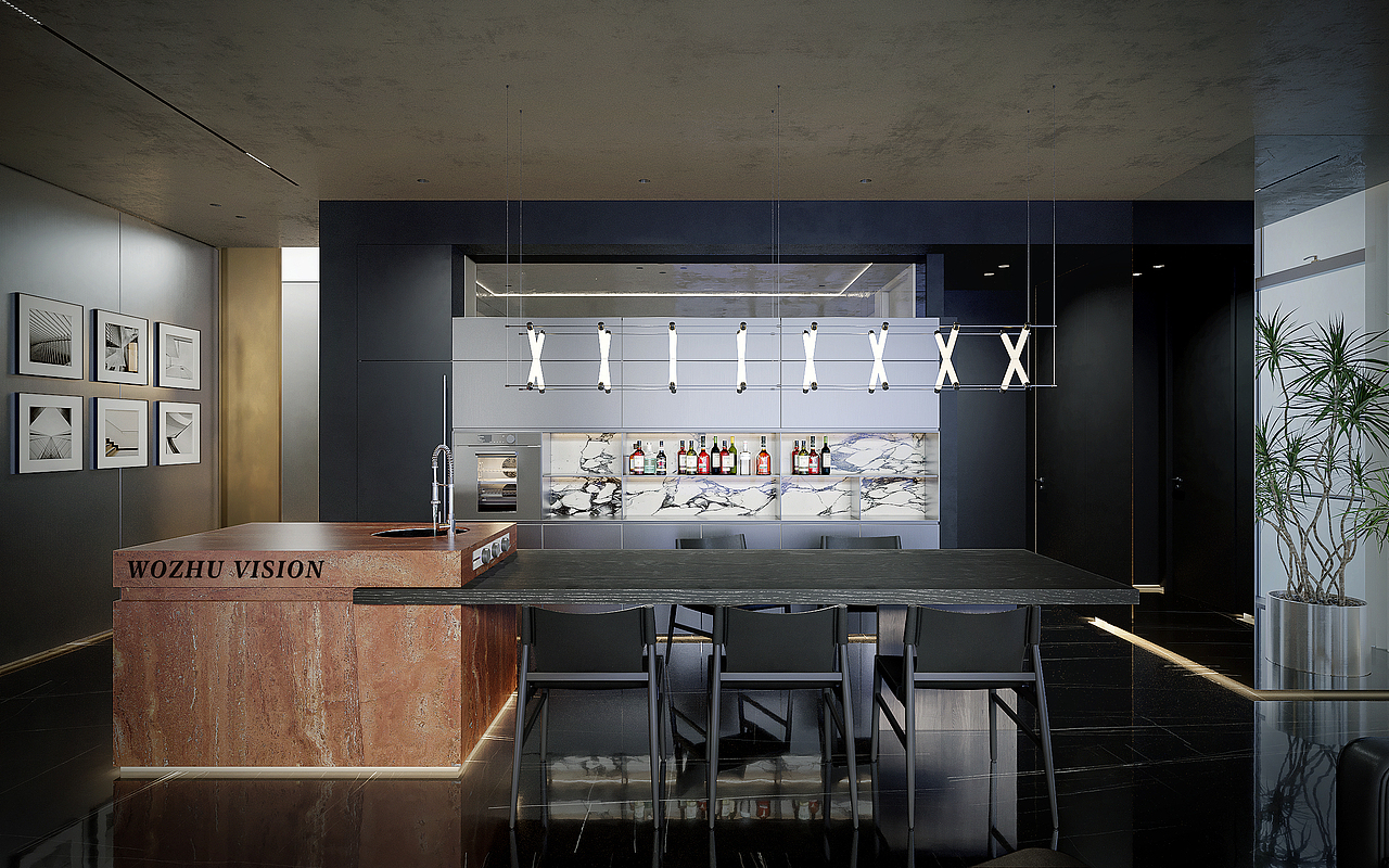 现代风格-效果表现（图ZMzk4MDE3NjQ4） - 家装设计 - 站酷设计师沃筑视觉原创素材 - 站酷ZCOOL