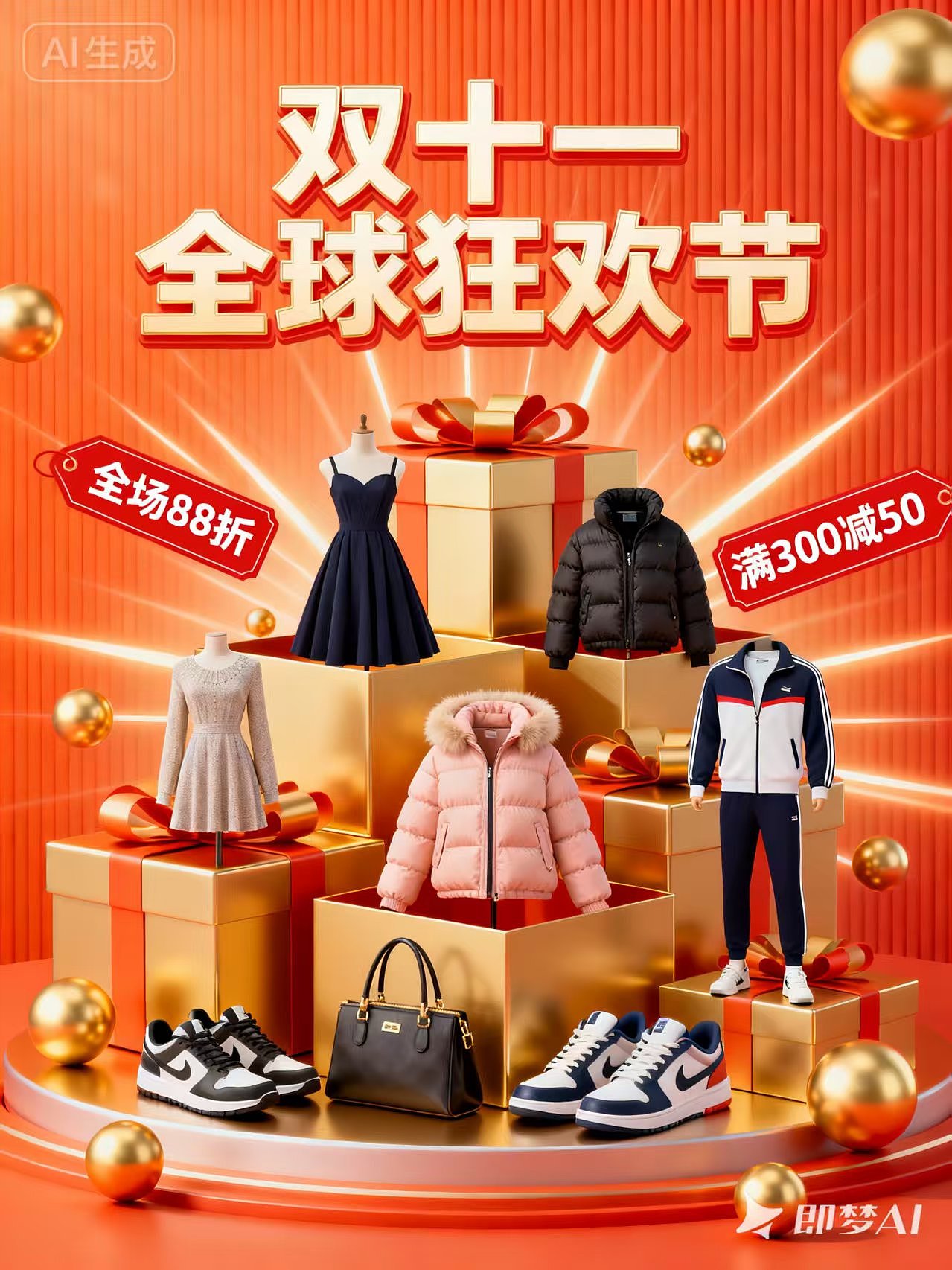 双十一（AI海报2）（图ZMzk4MDIzNDE2） - 其他 - 站酷设计师宝珀儿原创素材 - 站酷ZCOOL