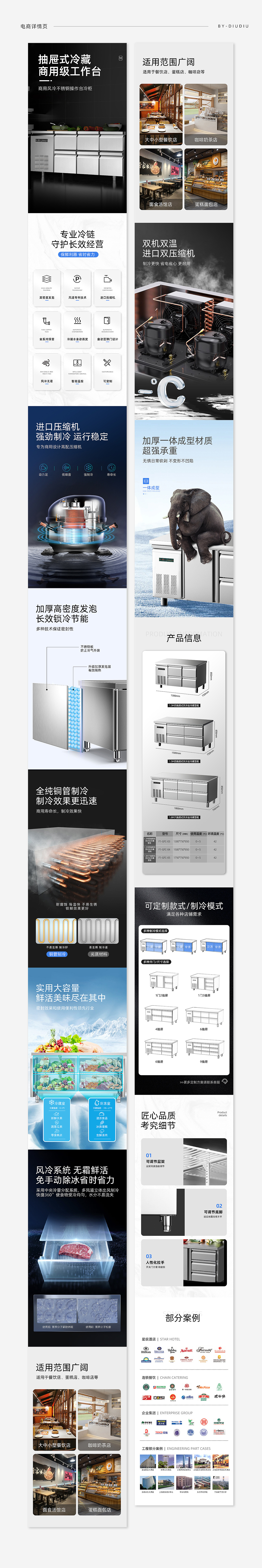【详情页设计】-商用抽屉冷藏柜详情页（图ZMzk4MDcwMDgw） - 其他平面 - 站酷设计师丢丢吃丢丢原创素材 - 站酷ZCOOL