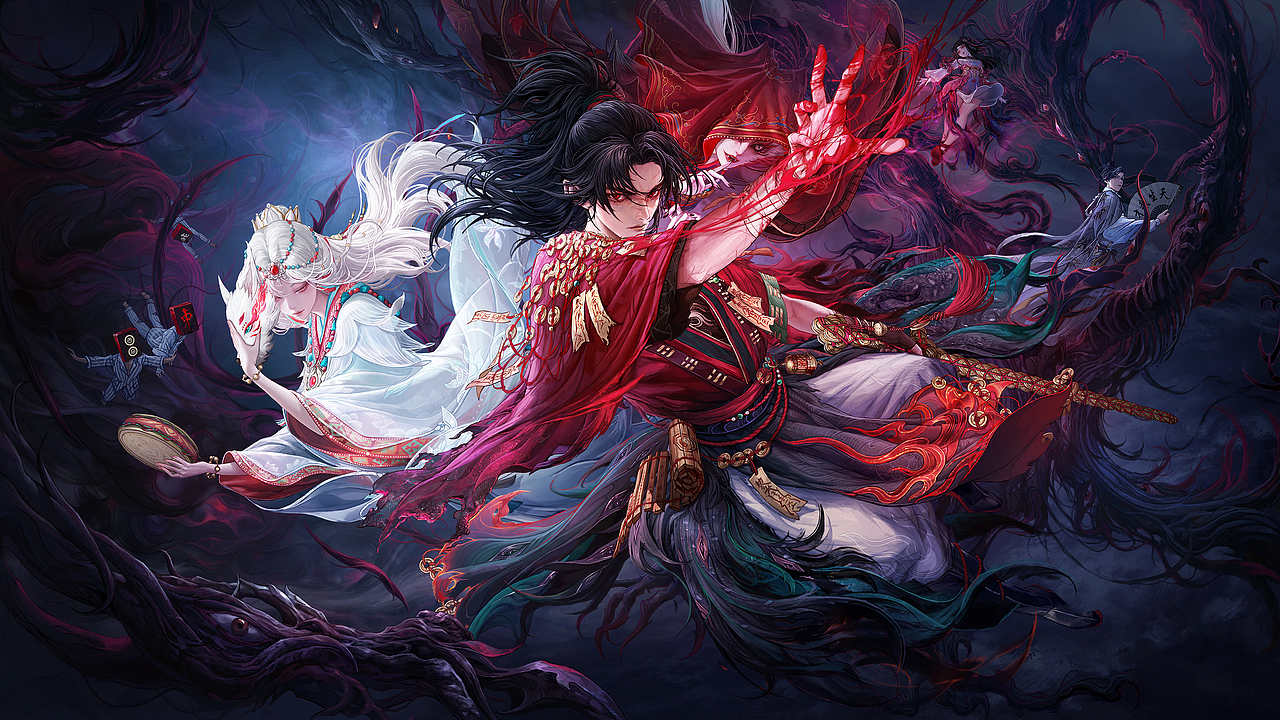 永劫无间×《道诡异仙》联名海报（图ZMzk4MDc0NjQ0） - 游戏原画 - 站酷设计师徐子晖cicman原创素材 - 站酷ZCOOL