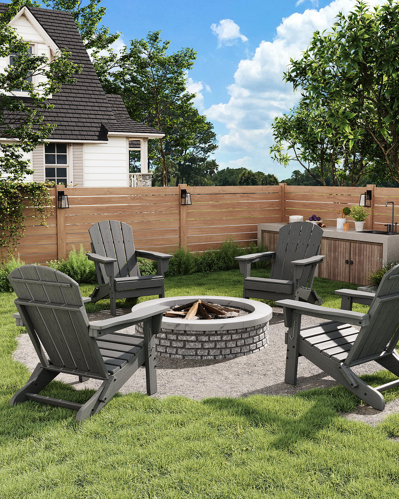 阿迪朗达克户外椅渲染