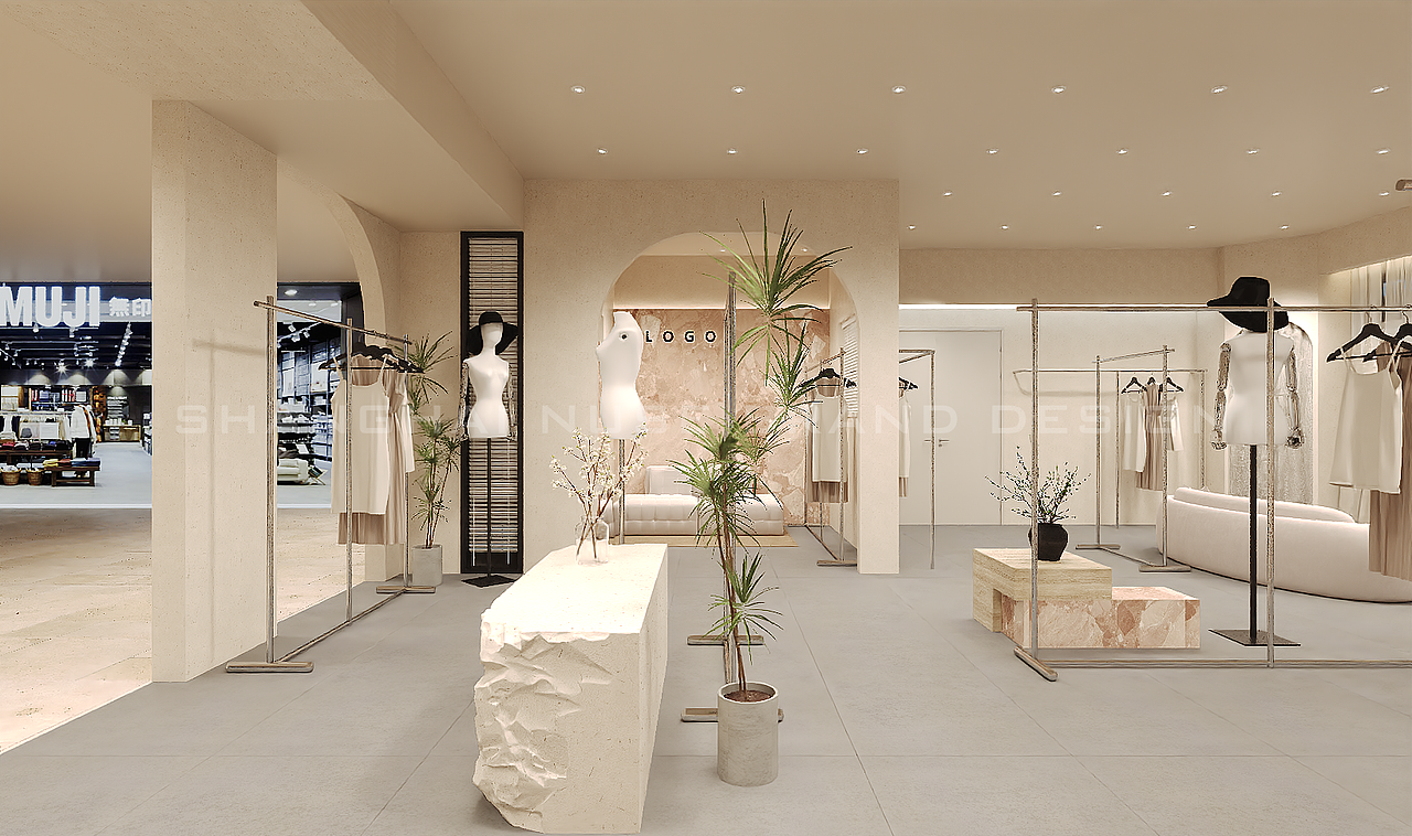 当女装店爱上侘寂风“质朴高级感”打造打卡级购物空间（图ZMzk4MDc4MDA0） - 商业空间设计 - 站酷设计师木村空间美学原创素材 - 站酷ZCOOL