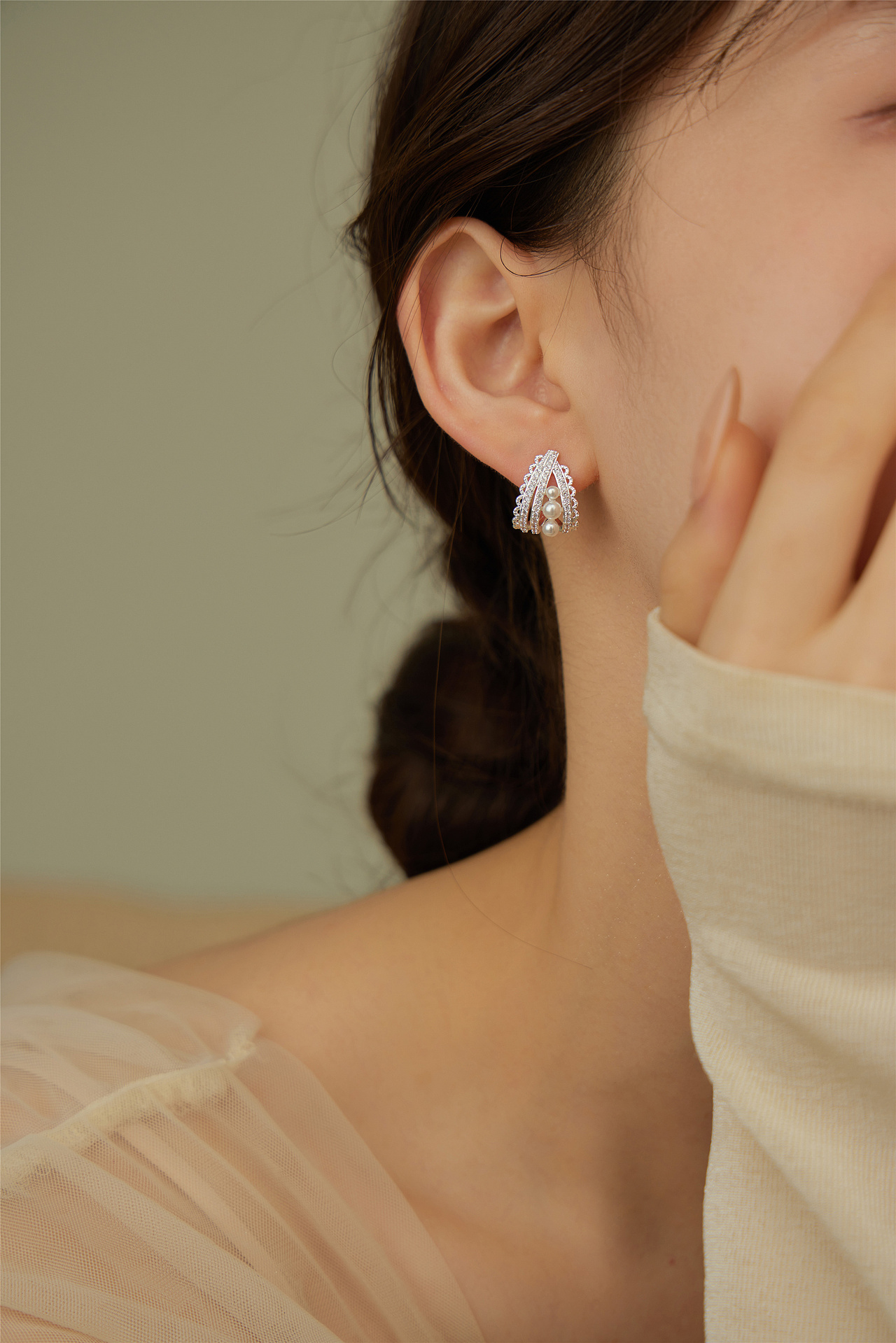 自带高级感的珍珠饰品丨项链丨耳环丨麦图摄影丨无头风