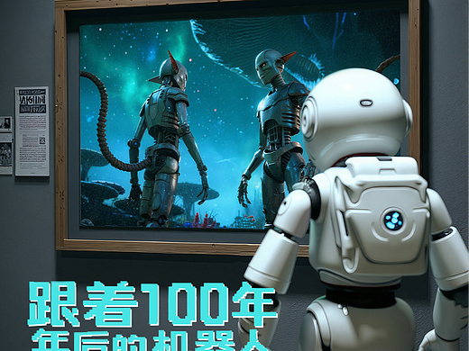 Pixverse拍我AI《跟着100年后的机器人逛电影展》