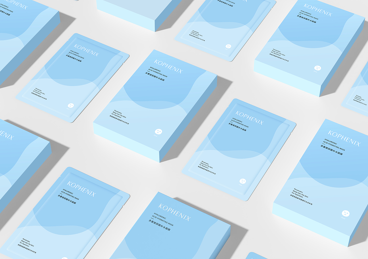 孔凤春 | 玻尿酸补水面膜包装设计