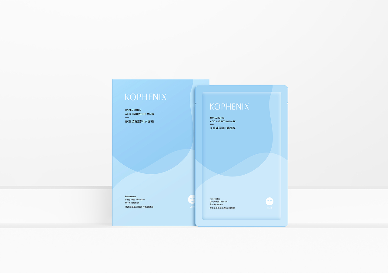 孔凤春 | 玻尿酸补水面膜包装设计