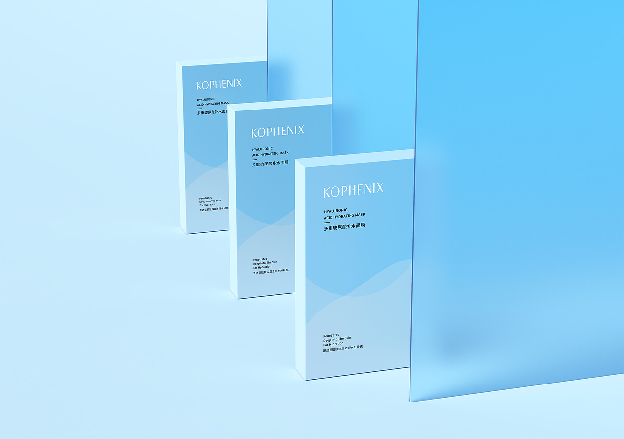 孔凤春 | 玻尿酸补水面膜包装设计