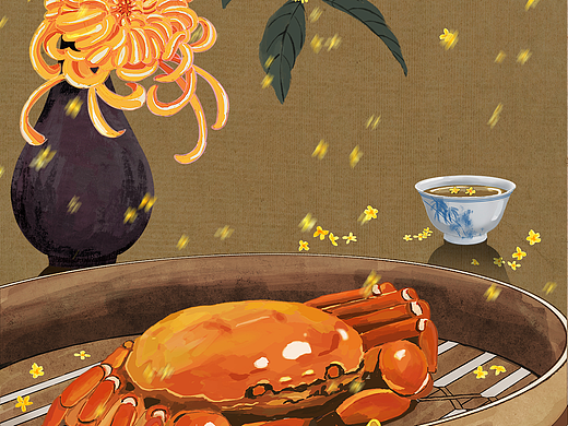 秋日美食（个人主页-ZNzI2OTU4NTY=） - 创作习作 - 站酷设计师翠泊原创素材 - 站酷ZCOOL