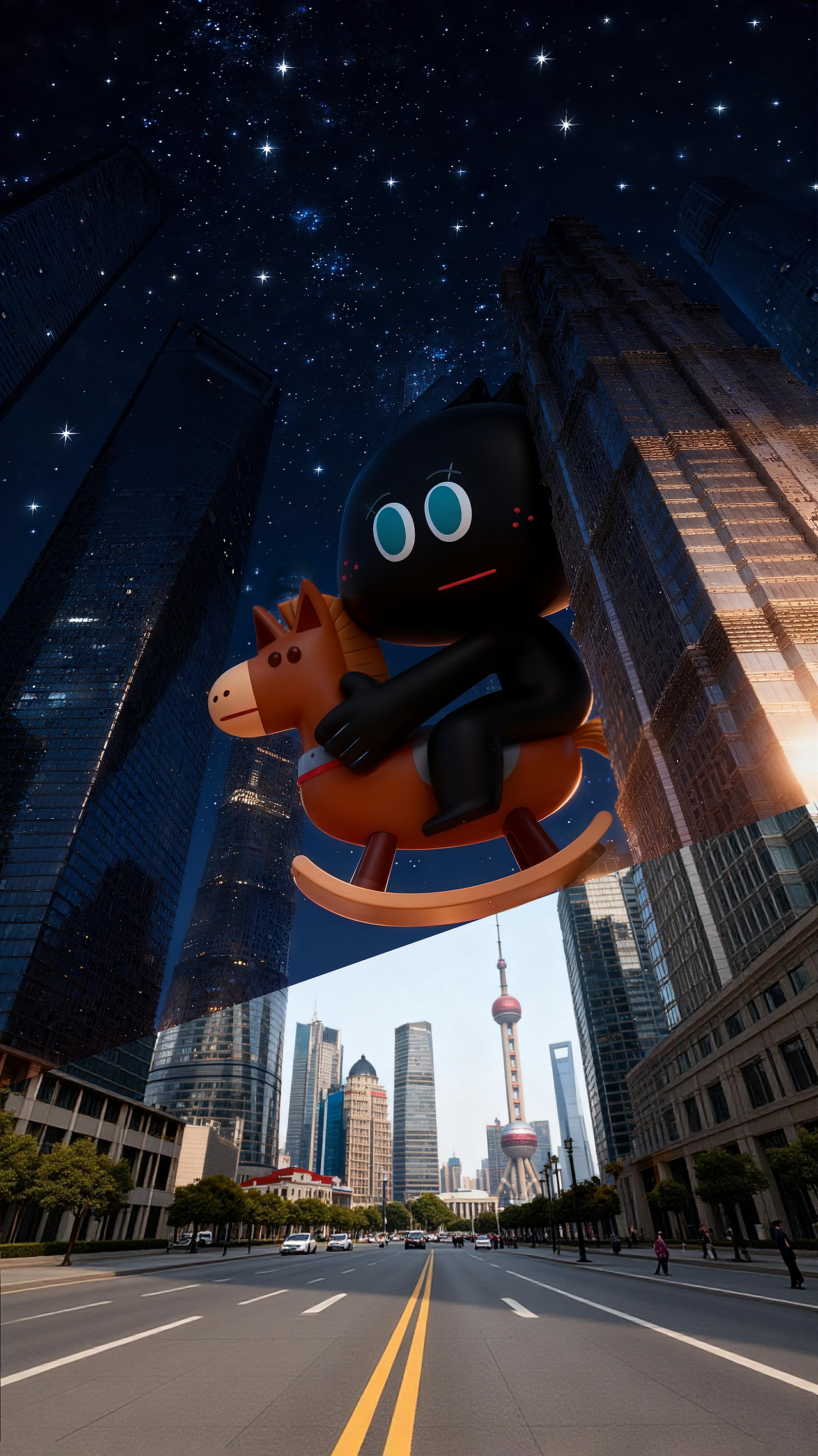 「巨CITY」：Z 仔的魔都奇幻漫游（图ZMzk4MDk1NDEy） - 海报 - 站酷设计师陈鑫字星尘原创素材 - 站酷ZCOOL