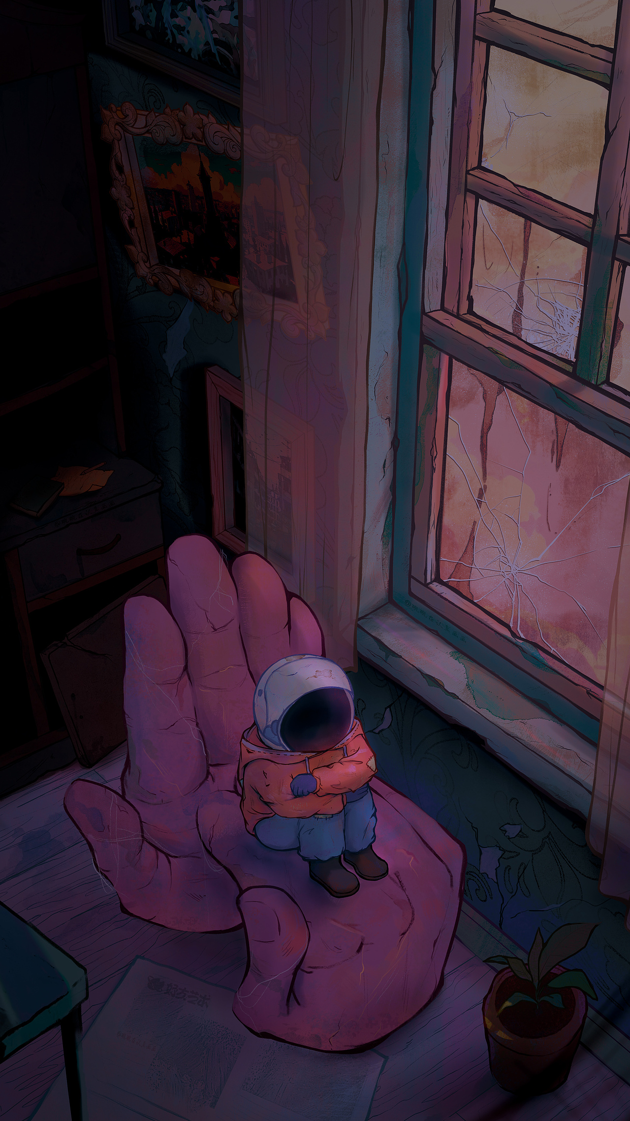 旧家具会记得你每个独自熬过的夜晚（图ZMzk4MDk3MTI4） - 儿童插画 - 站酷设计师碗碗在认真画画原创素材 - 站酷ZCOOL