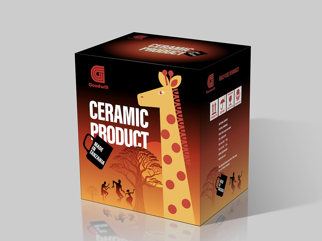 日用陶瓷包装箱设计