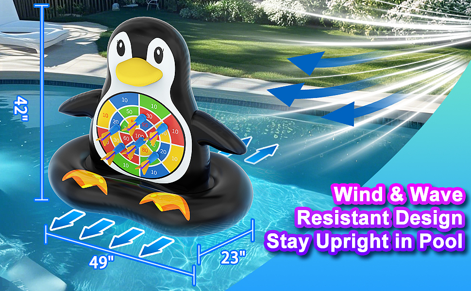 水上漂浮飞镖盘(企鹅款)