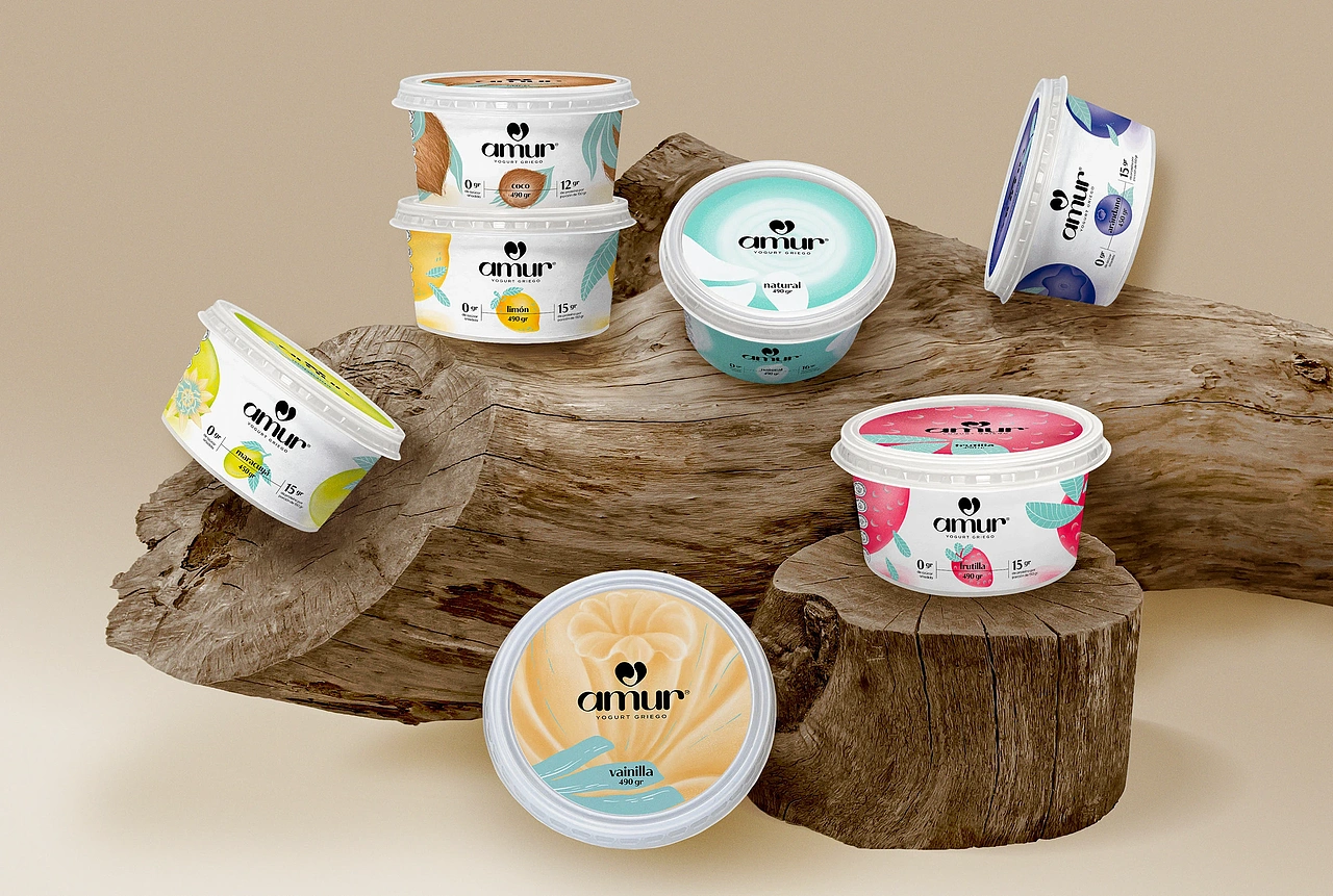 阿穆尔酸奶包装