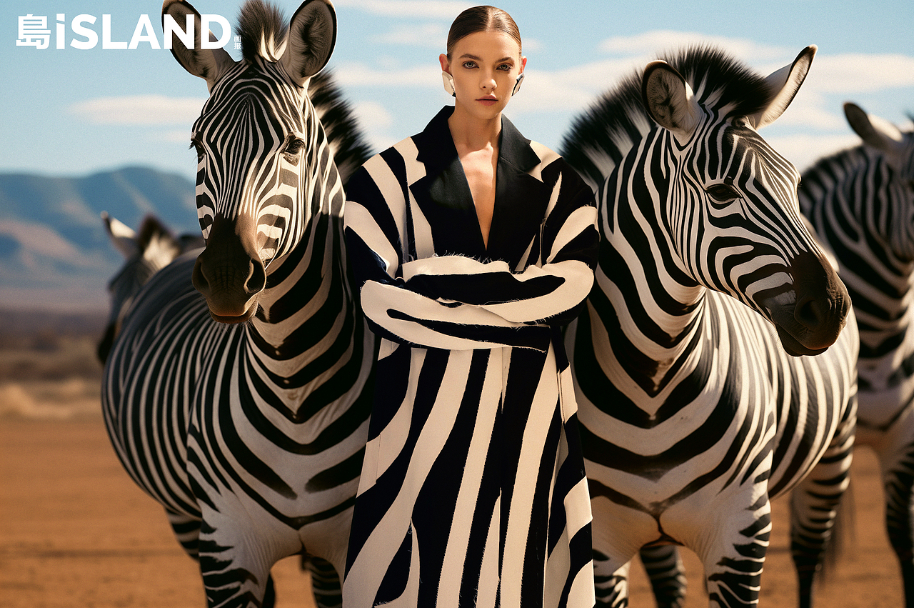 岛iSLAND画报 非洲动物 AI合成主题片（图ZMzk4MTQyNjE2） - 人像摄影 - 站酷设计师齐野035原创素材 - 站酷ZCOOL