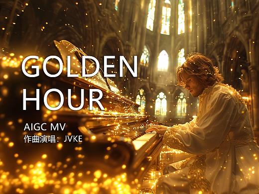 只用AI做音乐MV《Golden Hour》