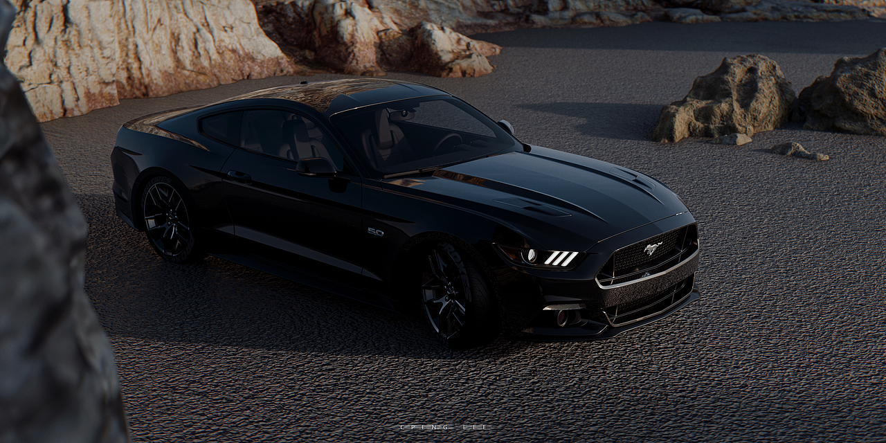 Mustang GT Blender渲染（图ZMzk4MTQ3NTEy） - 机械/交通 - 站酷设计师CpengLee17原创素材 - 站酷ZCOOL