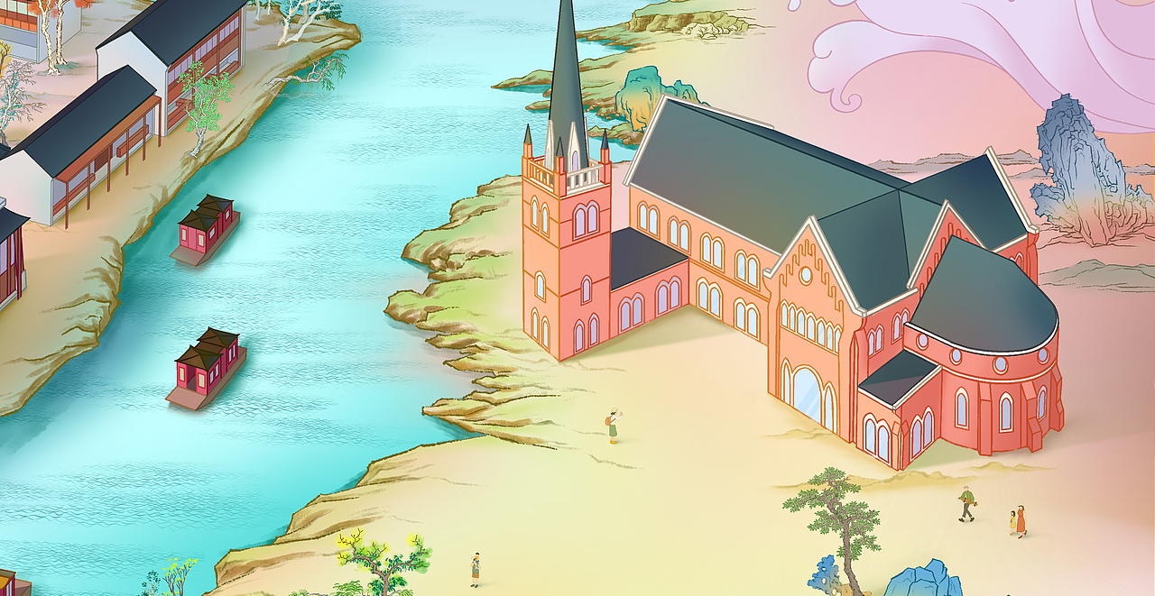 水城賦（圖ZMzk4MTUyNTYw） - 商業(yè)插畫 - 站酷設(shè)計師苦瓜啤酒原創(chuàng)素材 - 站酷ZCOOL