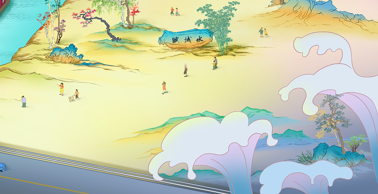 水城賦（圖ZMzk4MTUyNjEy） - 商業(yè)插畫 - 站酷設(shè)計師苦瓜啤酒原創(chuàng)素材 - 站酷ZCOOL