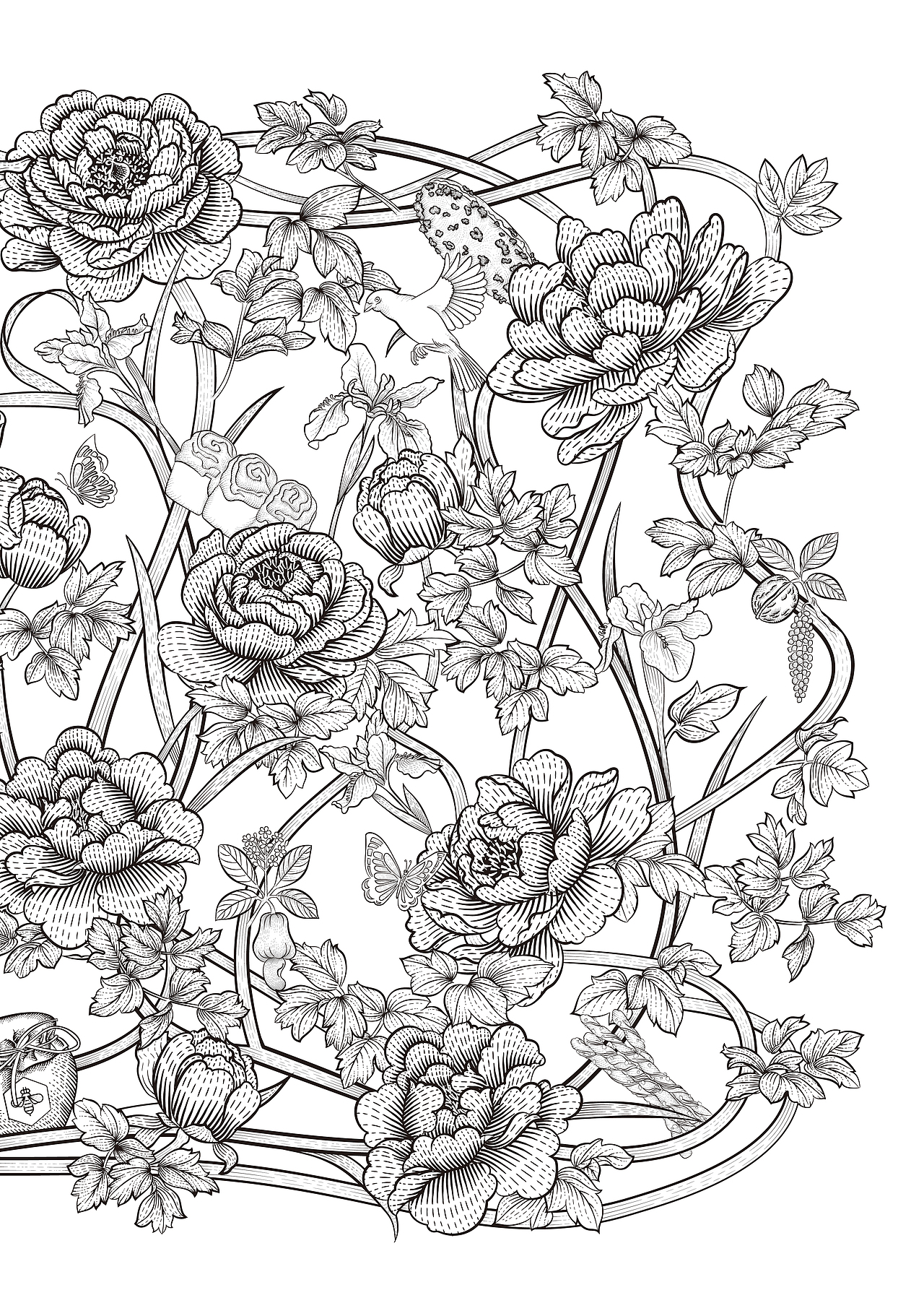 微風花園（圖ZMzk4MTU0OTMy） - 商業(yè)插畫 - 站酷設計師苦瓜啤酒原創(chuàng)素材 - 站酷ZCOOL